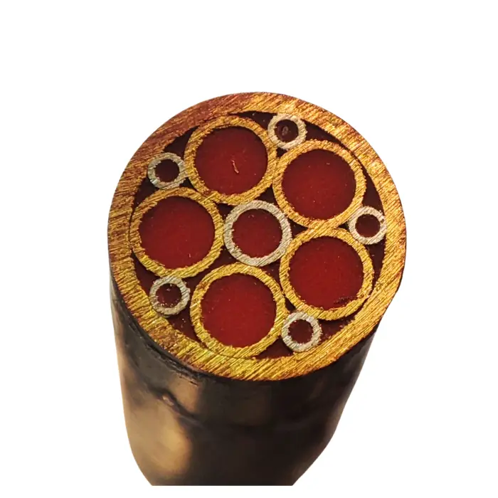 Rivet mosaïque Ø 8 × 95 mm laiton/inox résine rouge