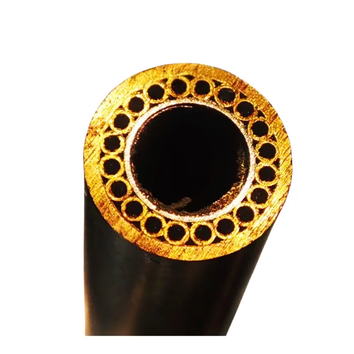 Rivet mosaïque Ø 8 × 95 mm laiton/inox percé Paracord