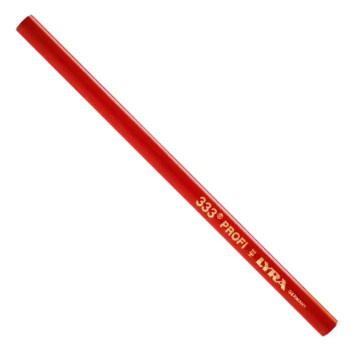 Crayon de charpentier rouge biseau