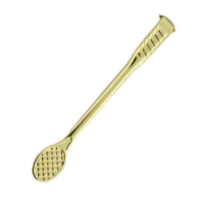 Clip doré forme raquette de tennis pour stylo 7 mm