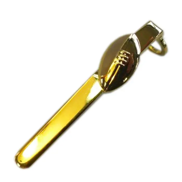 Clip forme rugby doré pour stylo 7 mm