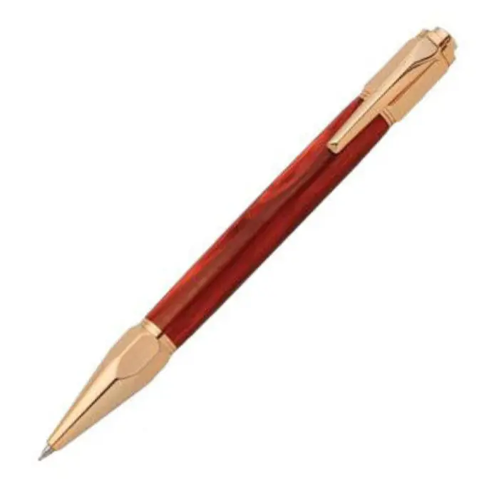 Mécanisme stylo bille poussoir plaqué or 24 Kt · Persée