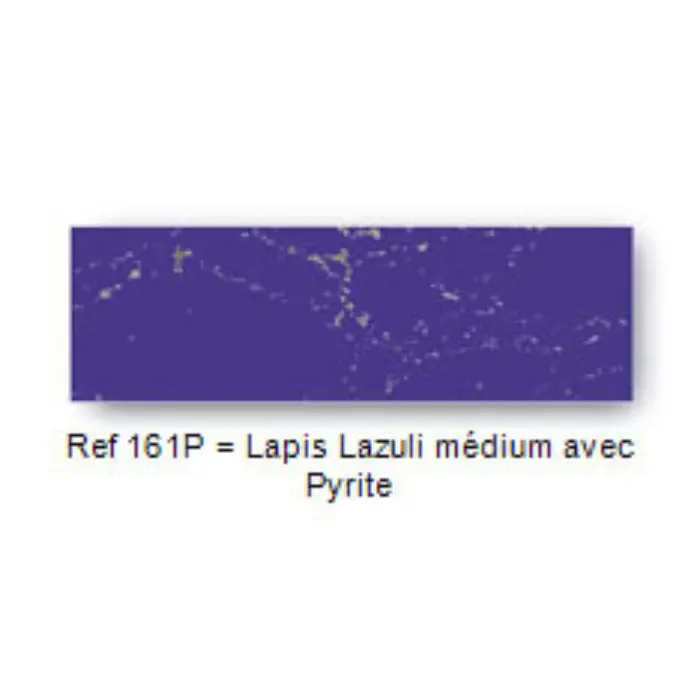 Plaquette pierre reconstituée 105×35×5 mm - Lapis Lazuli médium avec Pyrite