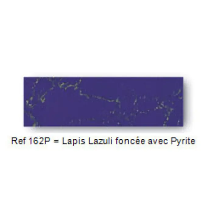 Plaquette pierre reconstituée 105×35×5 mm - Lapis Lazuli foncé avec Pyrite