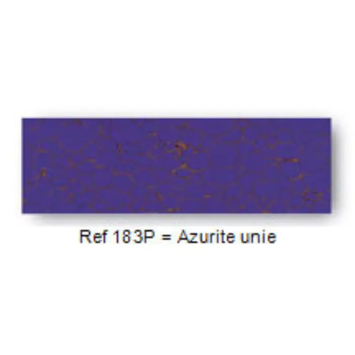Plaquette pierre reconstituée 105×35×5 mm - "Azurite unie"