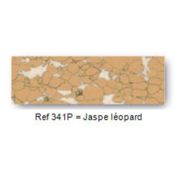 Plaquette pierre reconstituée 105×35×5 mm - "Jaspe léopard"