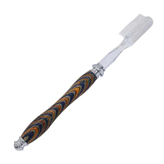 Kit brosse à dents chromé tube Ø 7 mm avec 3 brosses