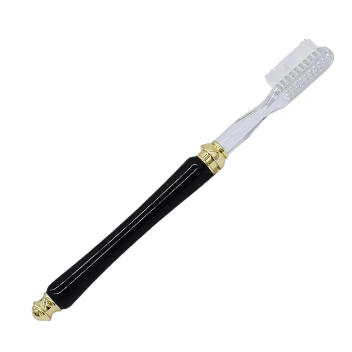 Kit brosse à dents doré tube Ø 7 mm avec 3 brosses