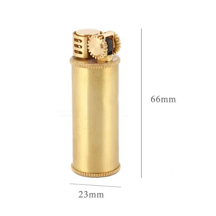 Briquet à essence grand modèle doré - Ø 22 mm, H 50 mm