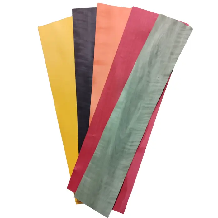 Kit 5 feuilles de placage couleur 9/10 mm × 12 cm × 1 m