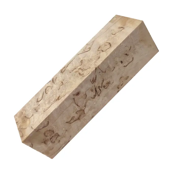 Ébauche de manche 29×29×105 mm - Bouleau Madré