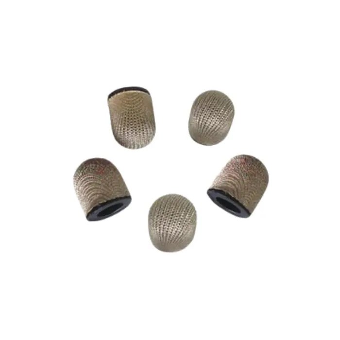 Embouts caoutchouc tactile « cote de maille » - Lot de 5