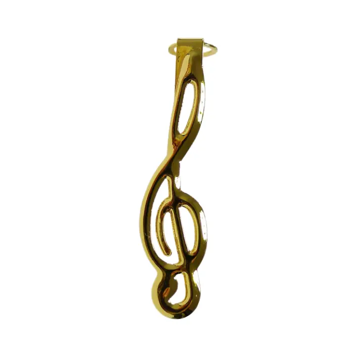 Clip forme Clef de Sol Ø 7 mm finition dorée