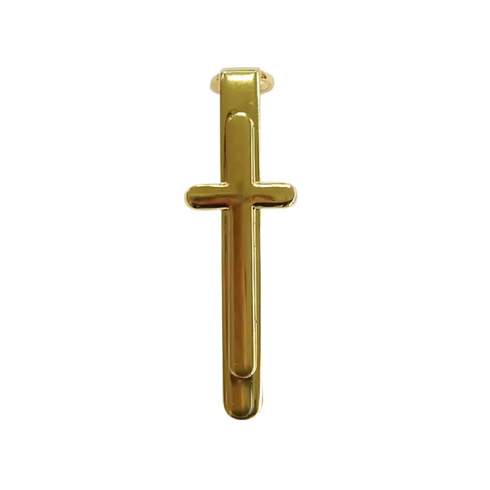 Clip forme Croix Ø 7 mm finition dorée