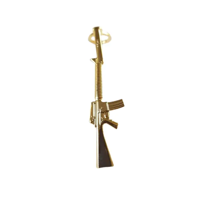Clip doré forme Kalachnikov pour stylo 7 mm