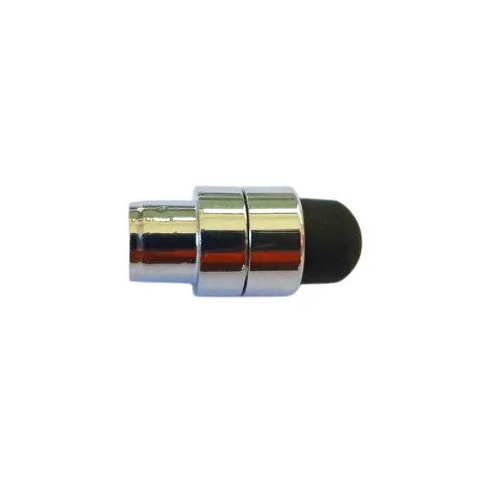 Embout complet chromé avec caoutchouc pour tube 7 mm