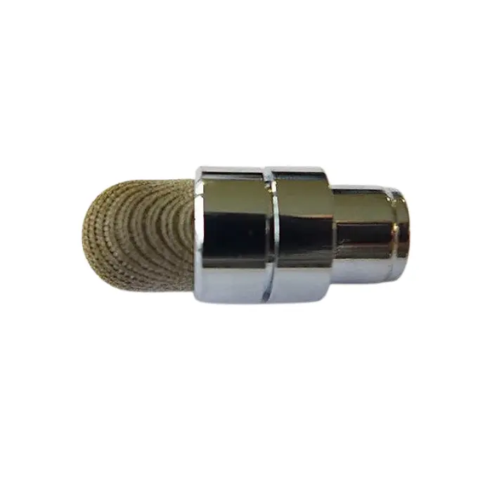 Embout complet tissu cotte de maille chromé pour tube 7 mm