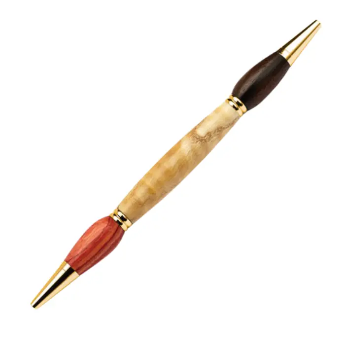 Mécanisme stylo à bille double écriture 7 mm doré - Dominique