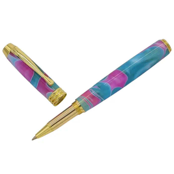 Mécanisme stylo roller perçage 10,7 mm - Manager Doré Cindy