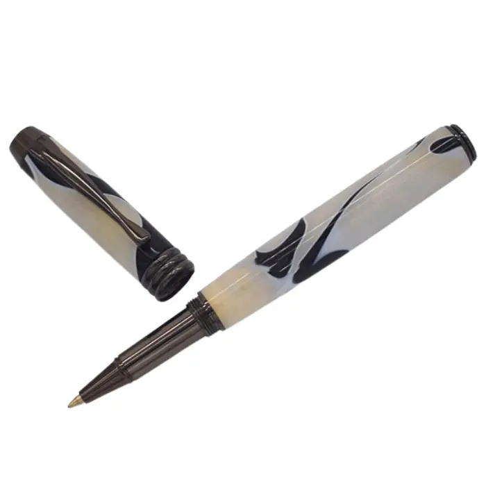 Mécanisme stylo roller perçage 10,7 mm - Manager Gun Métal Kelly