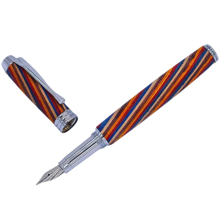Mécanisme stylo plume perçage 10,7 mm - Manager Chromé Zahia