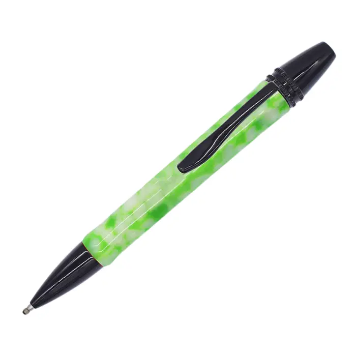 Mécanisme stylo à bille 9,5 mm - Chromé Noir Clarisse