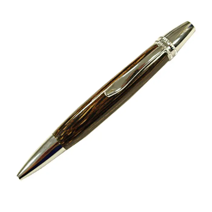 Mécanisme stylo à bille 9,5 mm - Chromé Brillant Justine