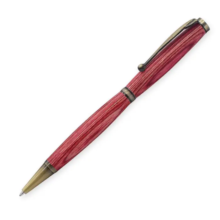Mécanisme stylo à bille 7 mm clip boule laiton vieilli