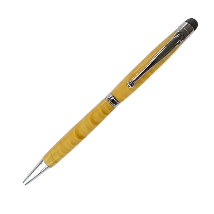 Mécanisme stylo bille tactile 7 mm clip boule chromé · Slim
