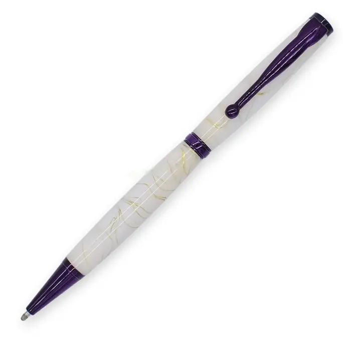 Mécanisme stylo à bille 7 mm, finition violette - Violetta