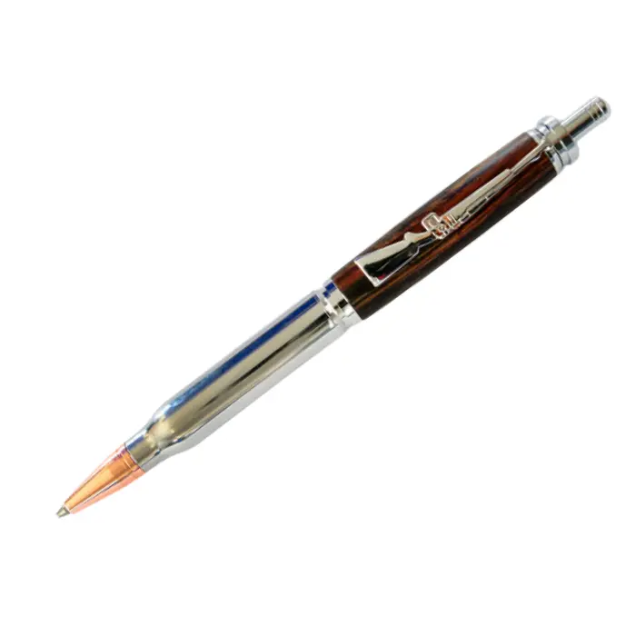 Mécanisme stylo à poussoir Ø 8 mm chromé/cuivré · Gamme BPC Clothilde