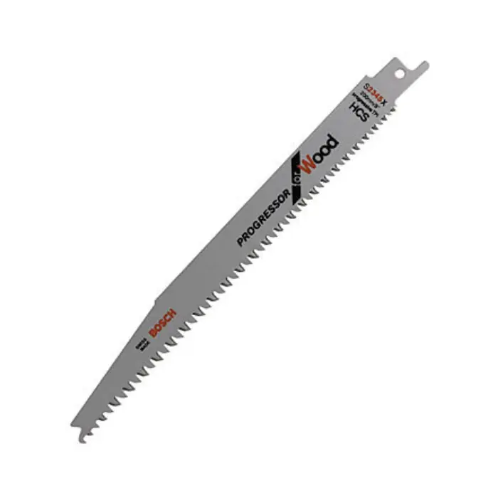Lame de scie sabre bois 200 mm pas variable, lot de 5 - S2345X