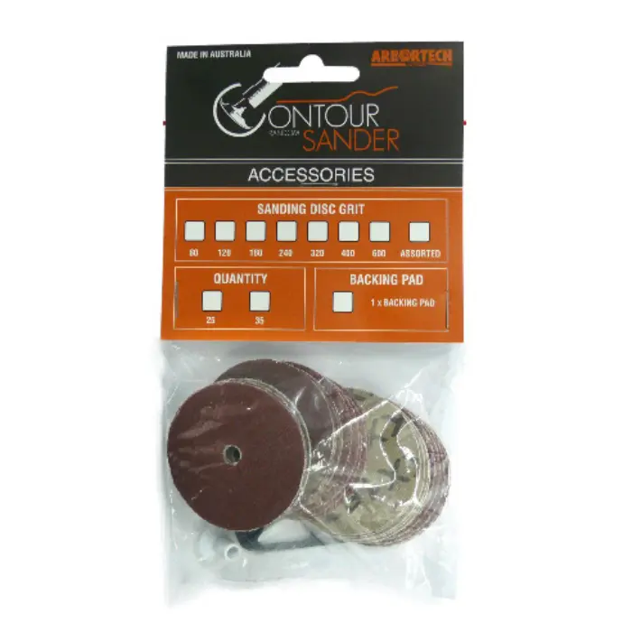 Abrasifs corindon panachés grains 40-320 lot de 21 - Contour Sander