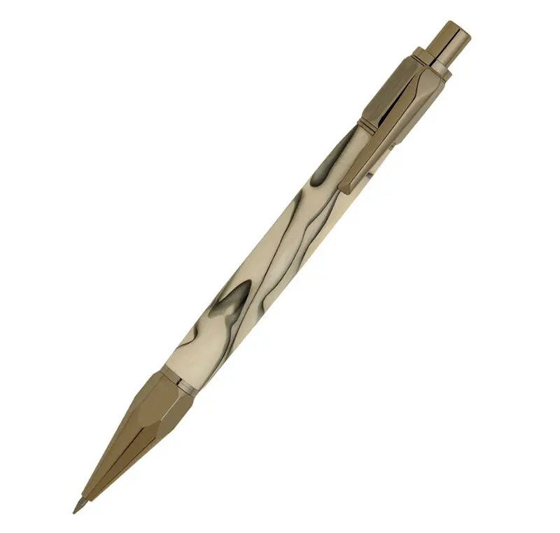 Mécanisme porte-mine à poussoir 9,5 mm finition gun métal · Stella