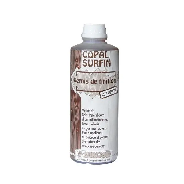 Vernis gomme laque ambré brillant direct - Surfin Vénitien