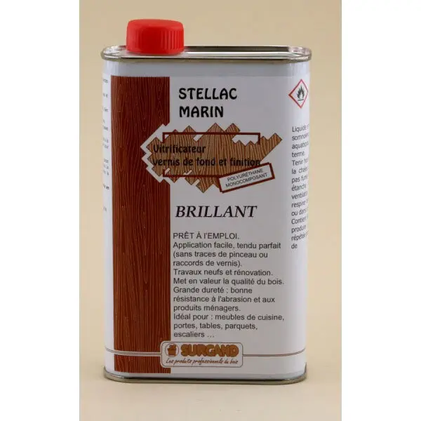 Vernis polyuréthane marin brillant - Stellac