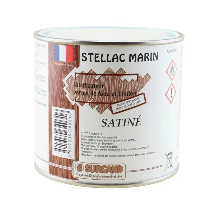 Vernis polyuréthane marin satiné - Stellac