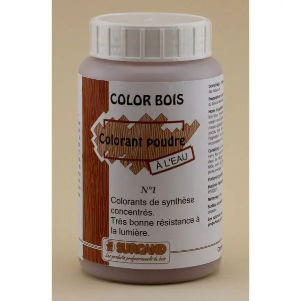 Colorant bois en poudre hydrosoluble 250 g - Color Bois