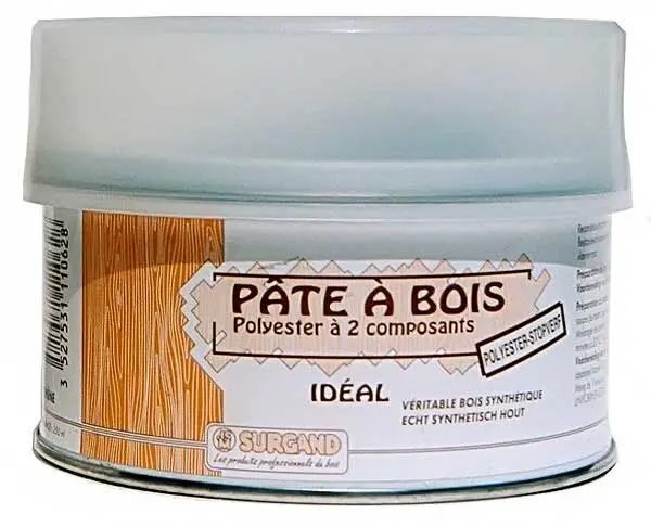 Pâte à bois polyester 2 composants Movingui 250 ml
