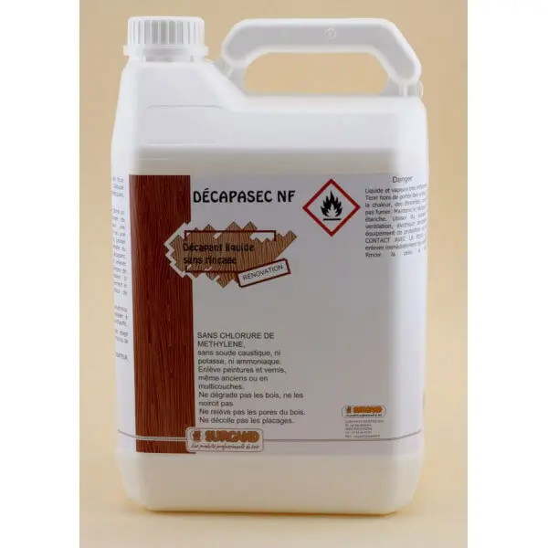 Décapant incolore bois et ferrures 25 kg - Décapasec NF