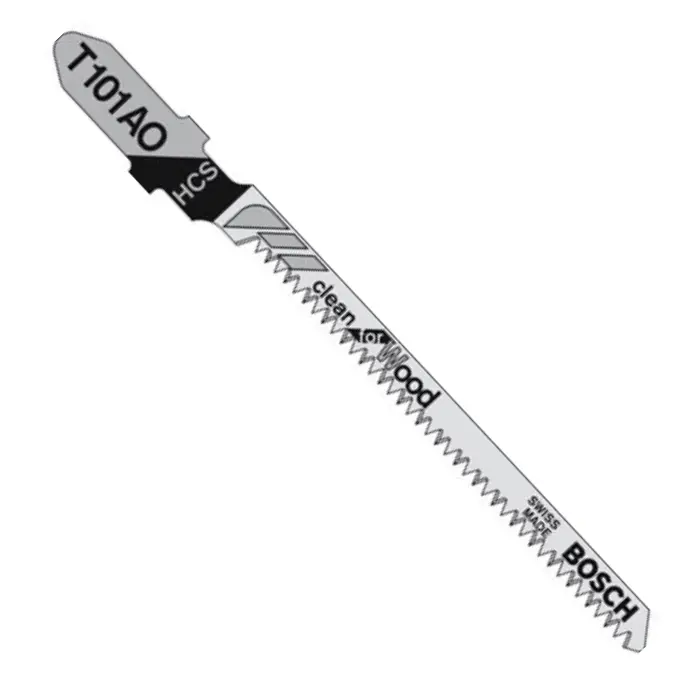 Lame de scie sauteuse HCS chantournage bois tendre carte de 5 - T101AO