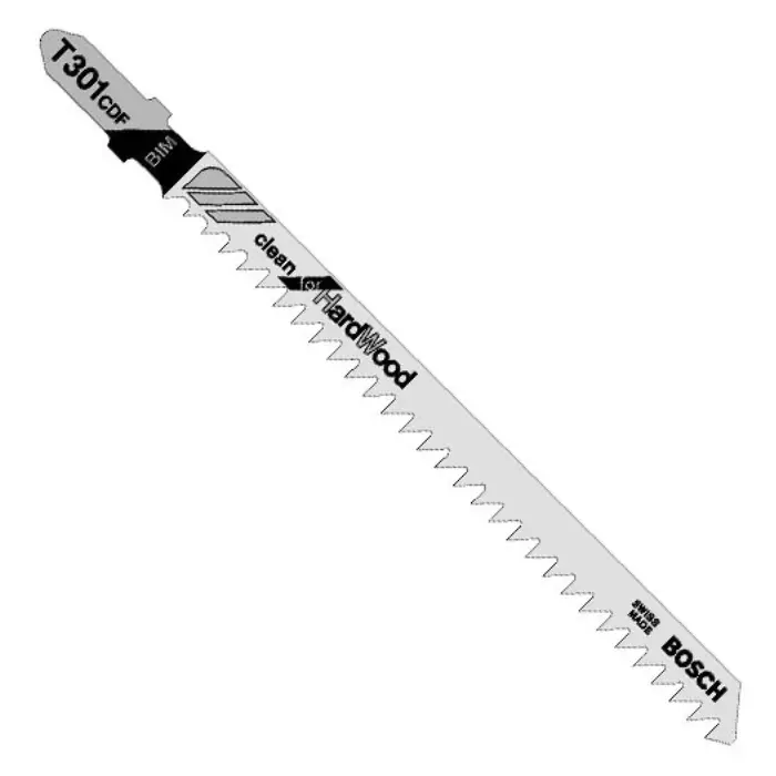 Lame scie sauteuse bimétal 117 mm coupe nette bois dur - T301CDF