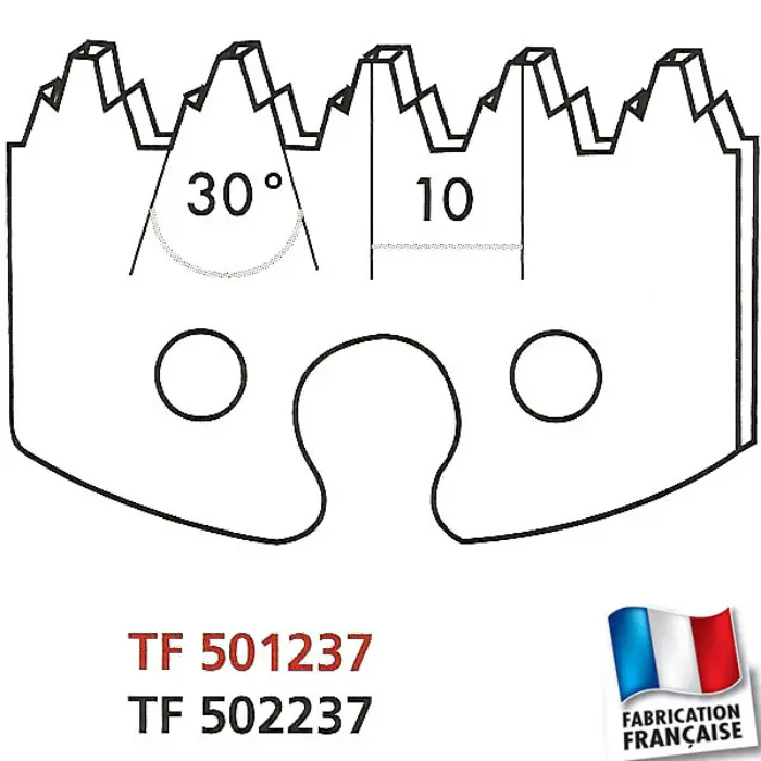 Fers profilés HT 50 mm n°237 enture Firmin (jeu de 2)