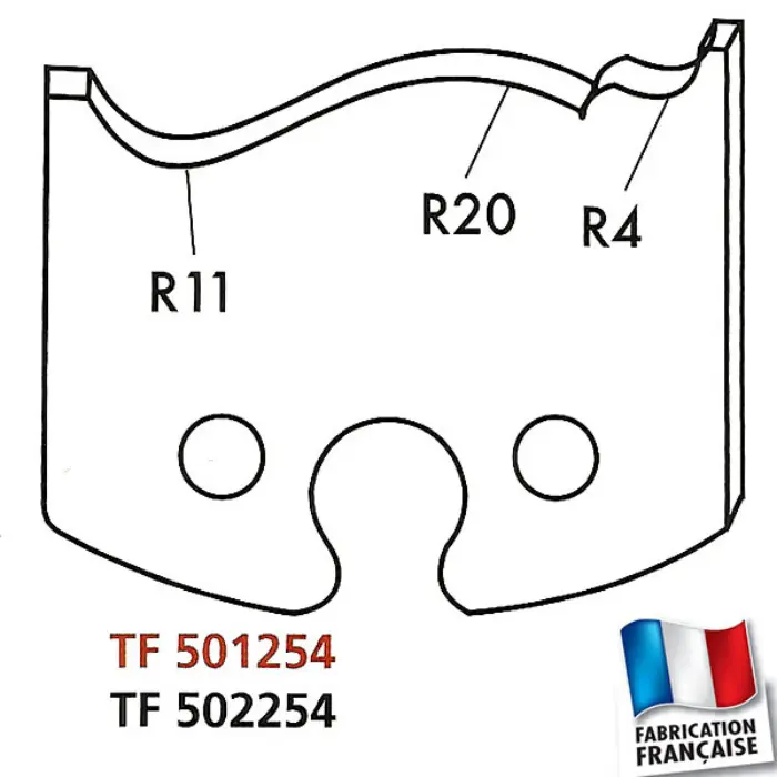 Fers profilés HT 50 mm n°254 moulure Louis XV