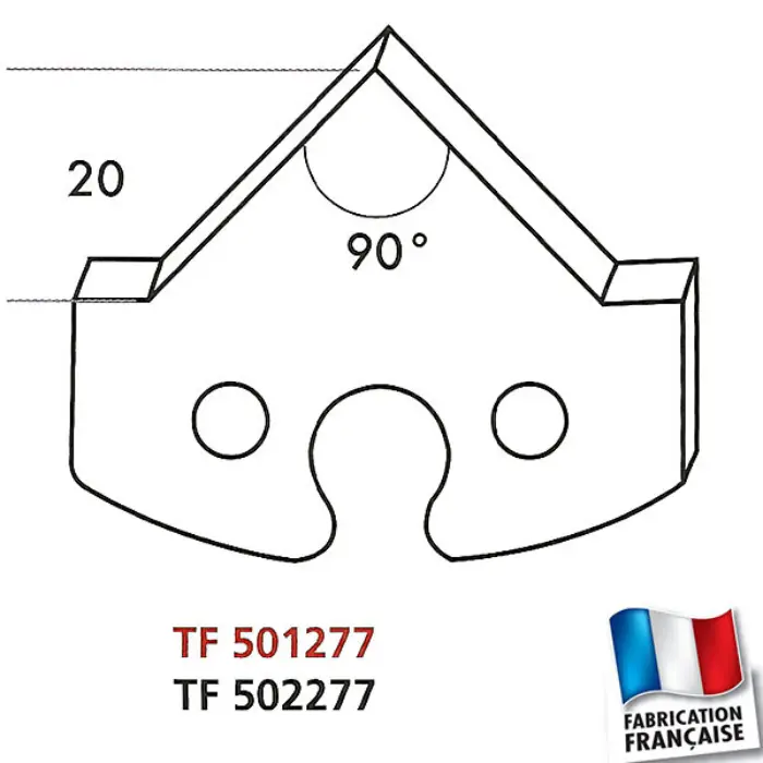 Fers profilés HT 50 x 5,5 mm n°277 (jeu de 2)