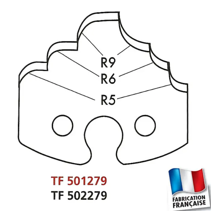 Fers profilés HT 50 x 5,5 mm n°279 (jeu de 2)
