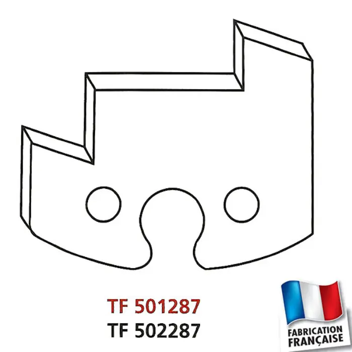 Fers toupie calibrage ext. chanfrein 20° HT 50 mm n°287