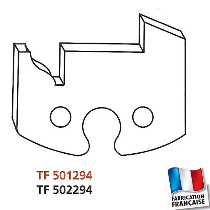 Contre-fers de toupie profilés HT 50 mm calibrage ext. doucine