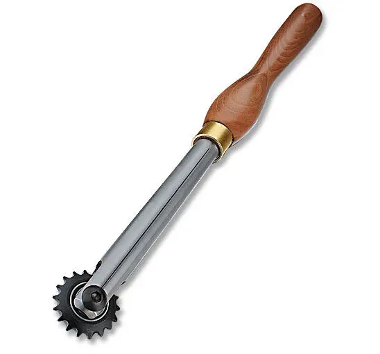 Outil à texturer long 480 mm molette Ø 38 mm 18 dents