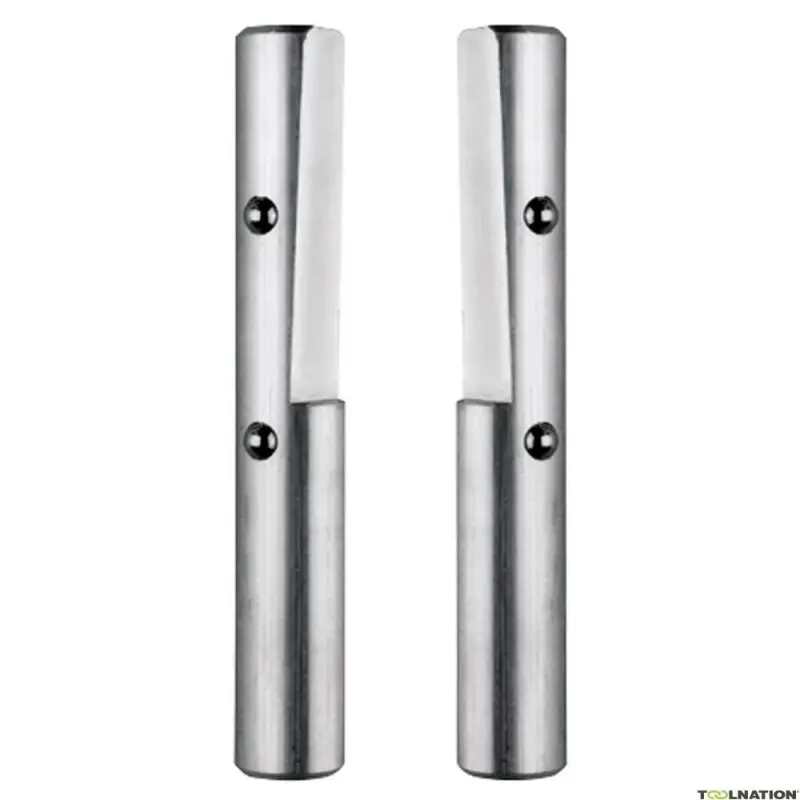 Paire de mentonnets ronds aluminium Ø30 mm - 10-62